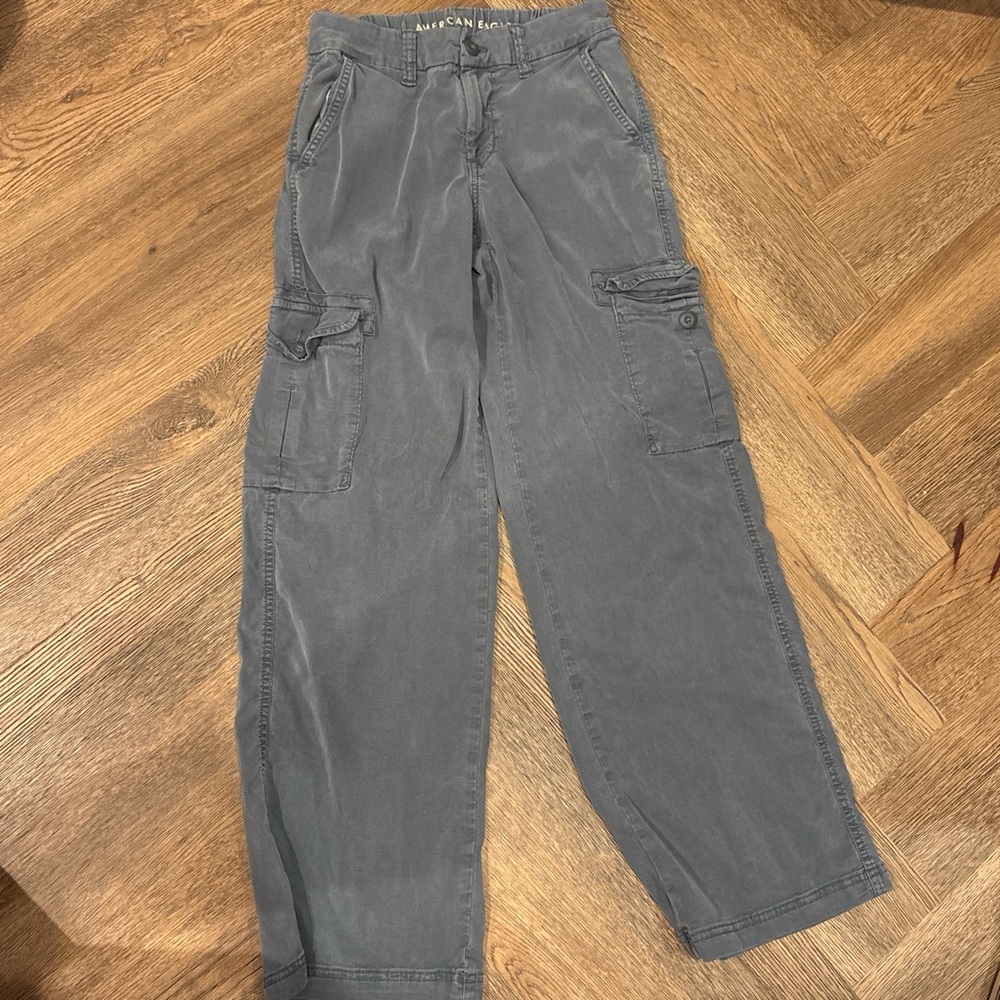 American Eagle Outfitters Charcoal Cargo Pants